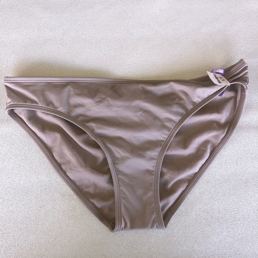 Laundry  Shelli Segal Cynched Gold Bikini Bottom M